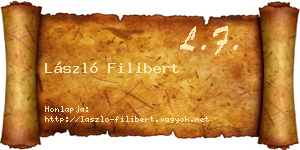 László Filibert névjegykártya